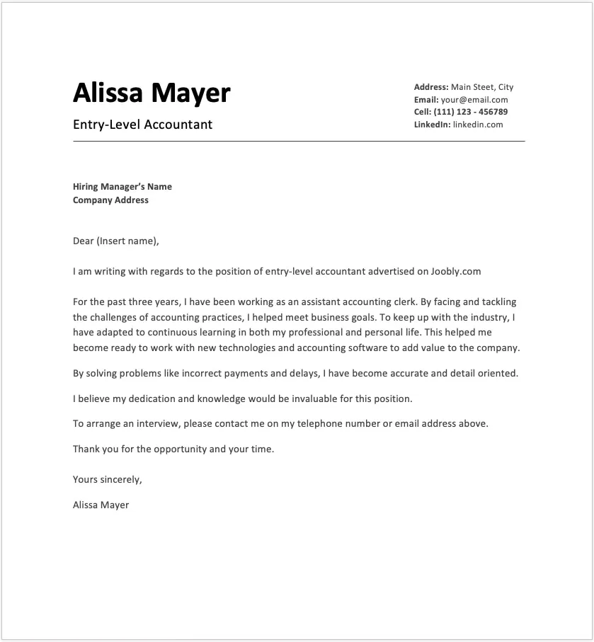 38083 cover letter formatting