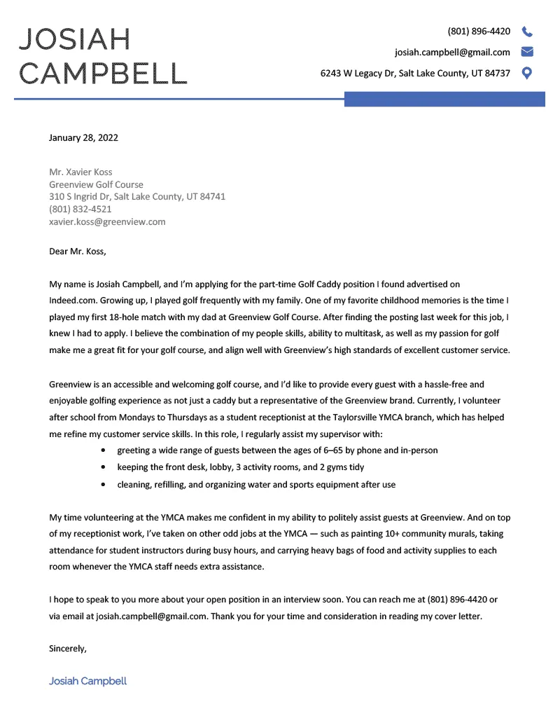 38083 tailoring cover letter