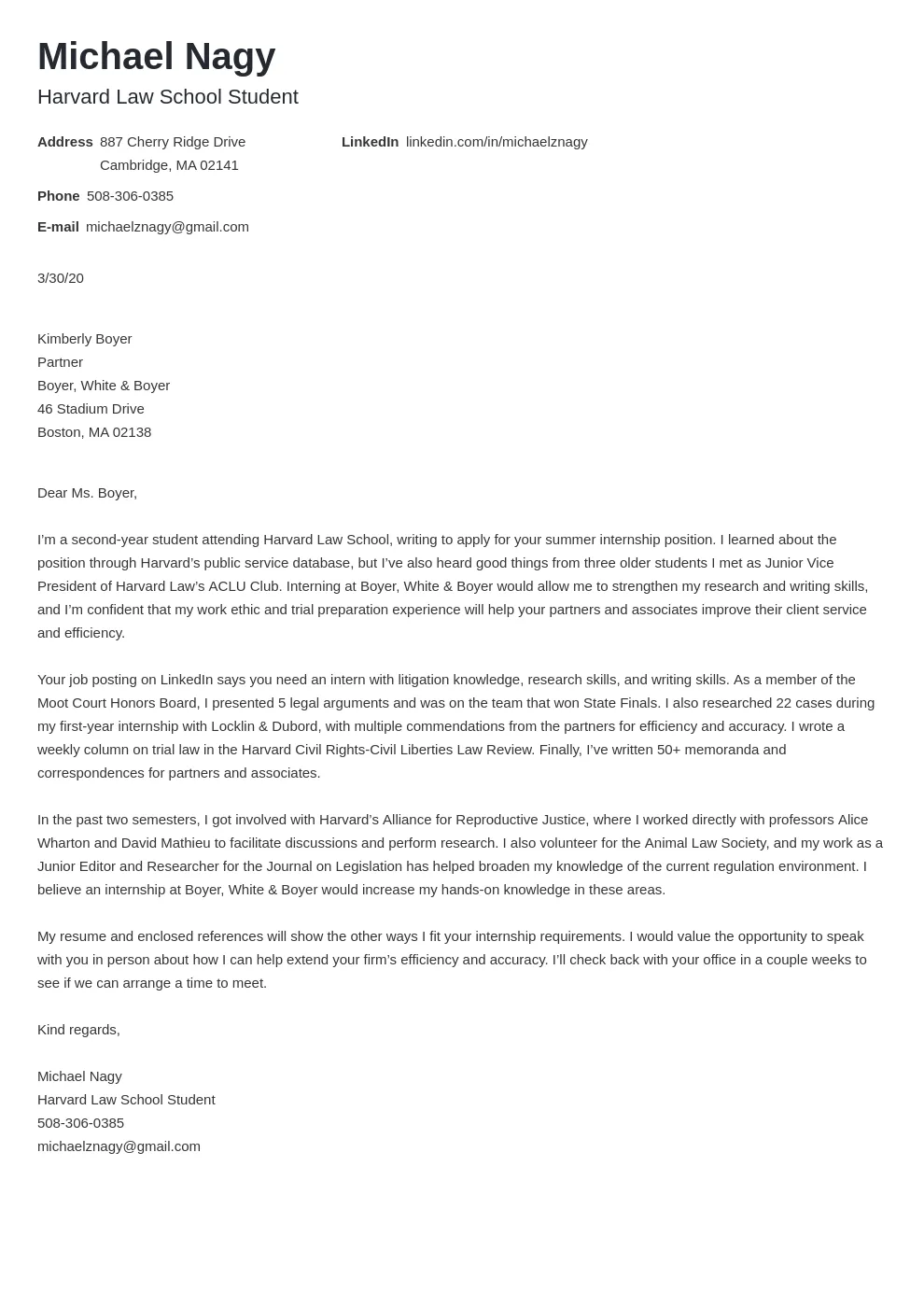 38110 law firm cover letter example
