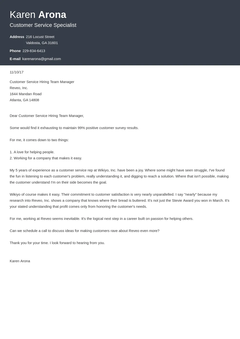 38116 cover letter without address 6