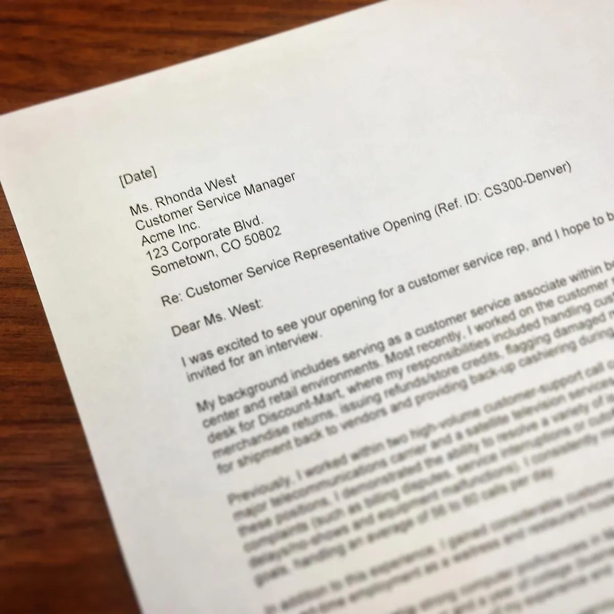 38123 cover letter formatting