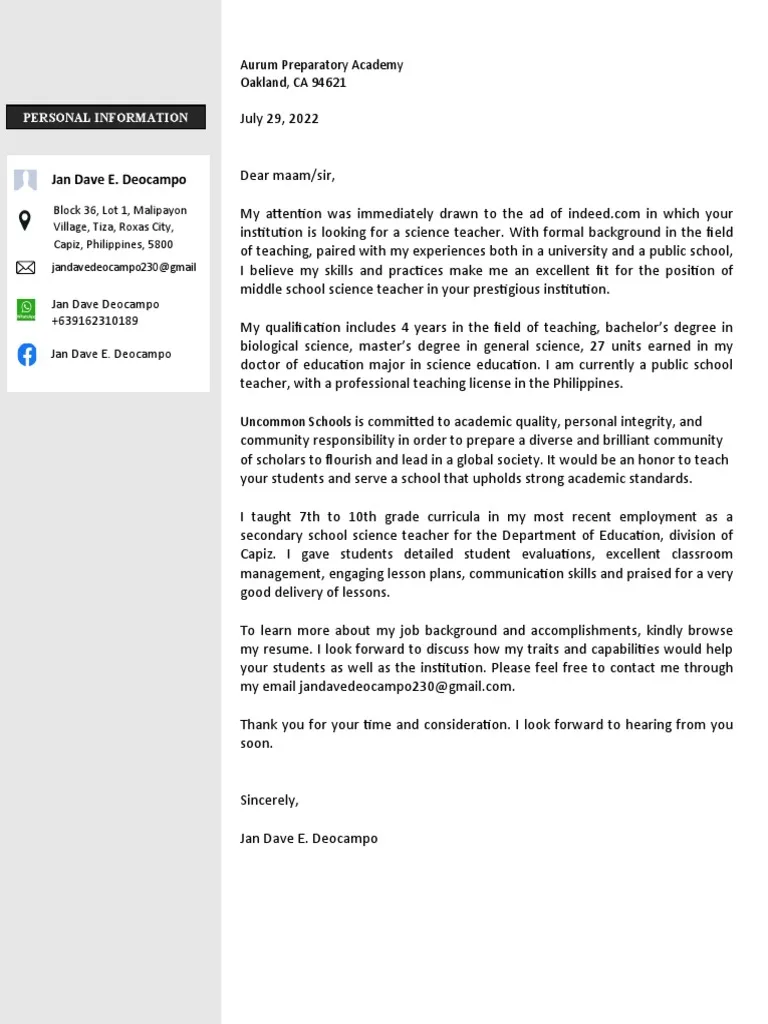 38168 science cover letter header