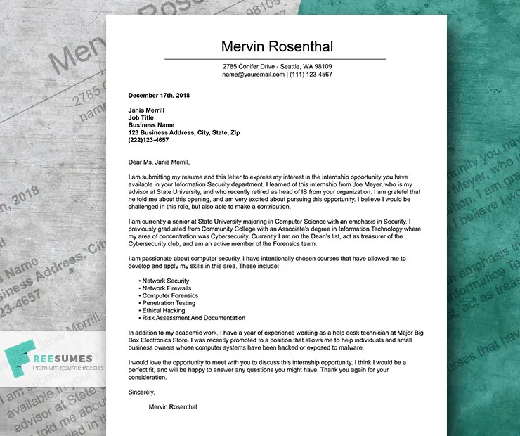38169 cover letter example components