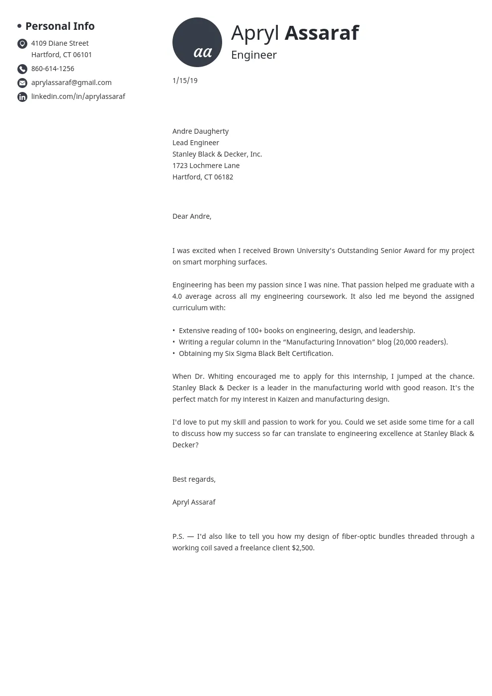 38169 cover letter example formatting
