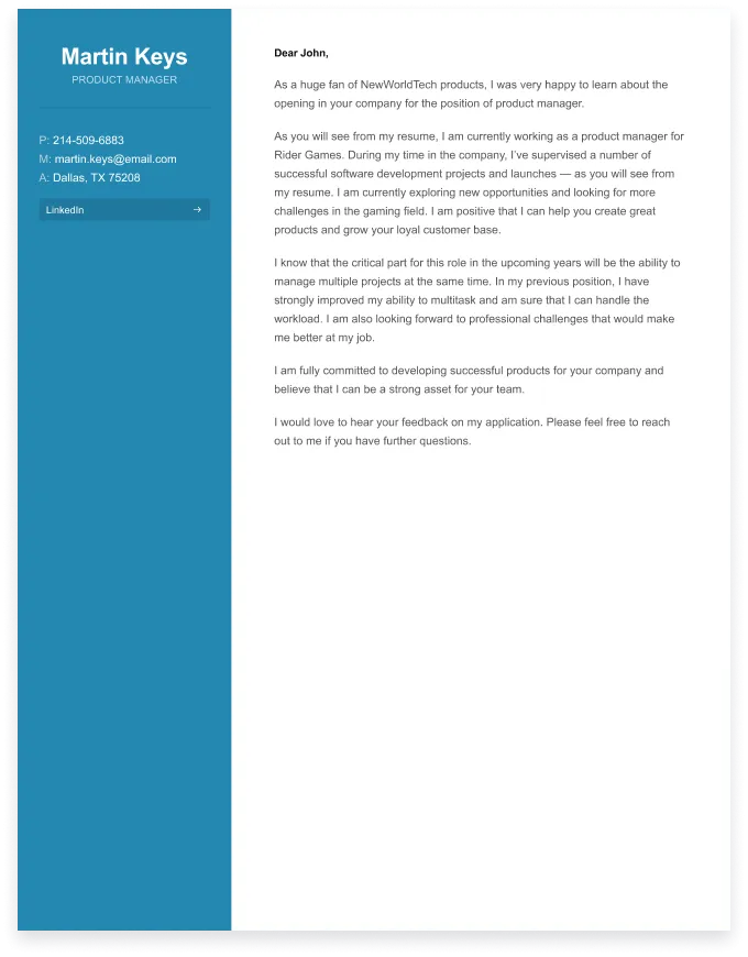 38198 product manager cover letter image1