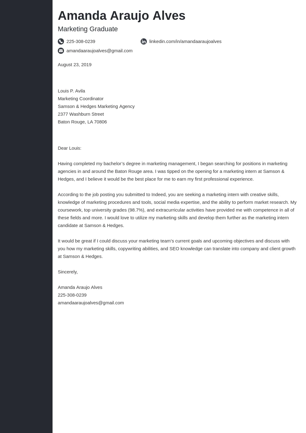 38207 tailoring cover letter job