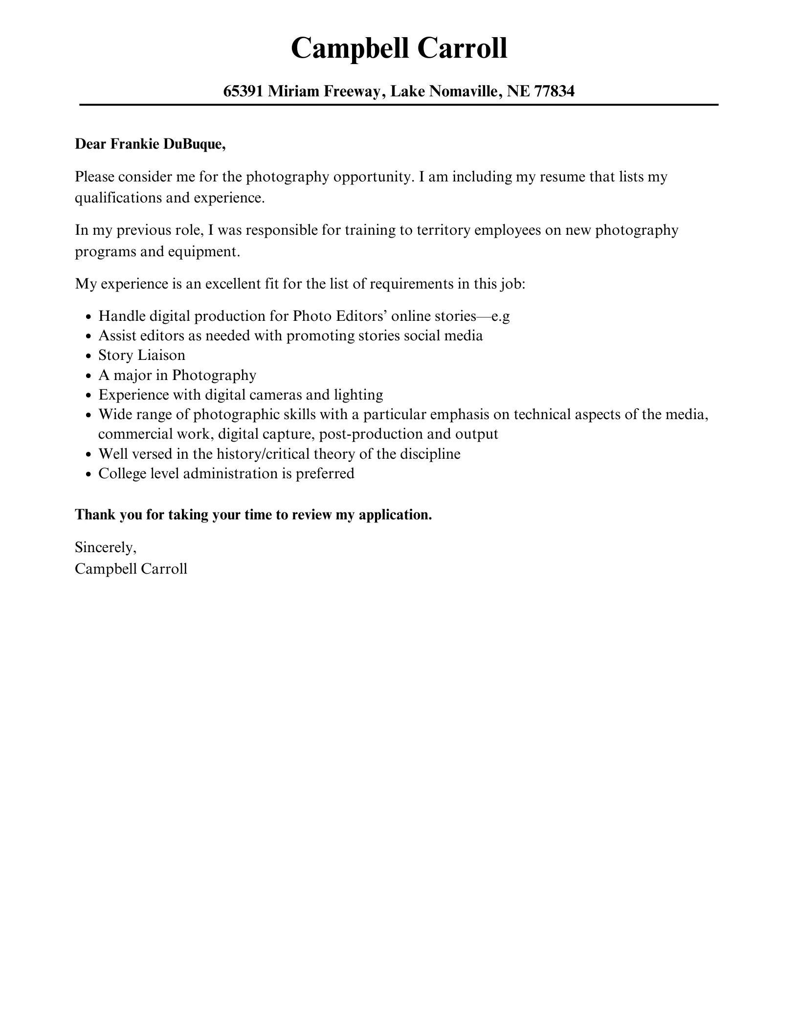 38214 cover letter formatting