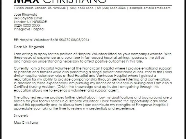 38236 hospital cover letter mistakes