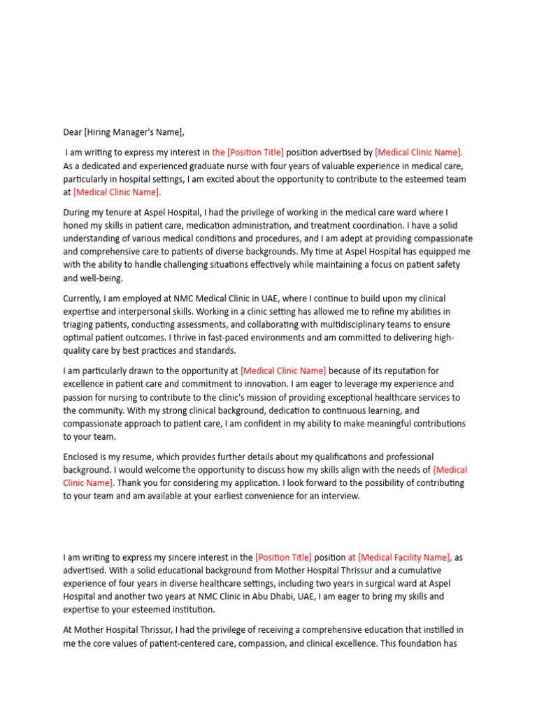 38236 hospital cover letter skills