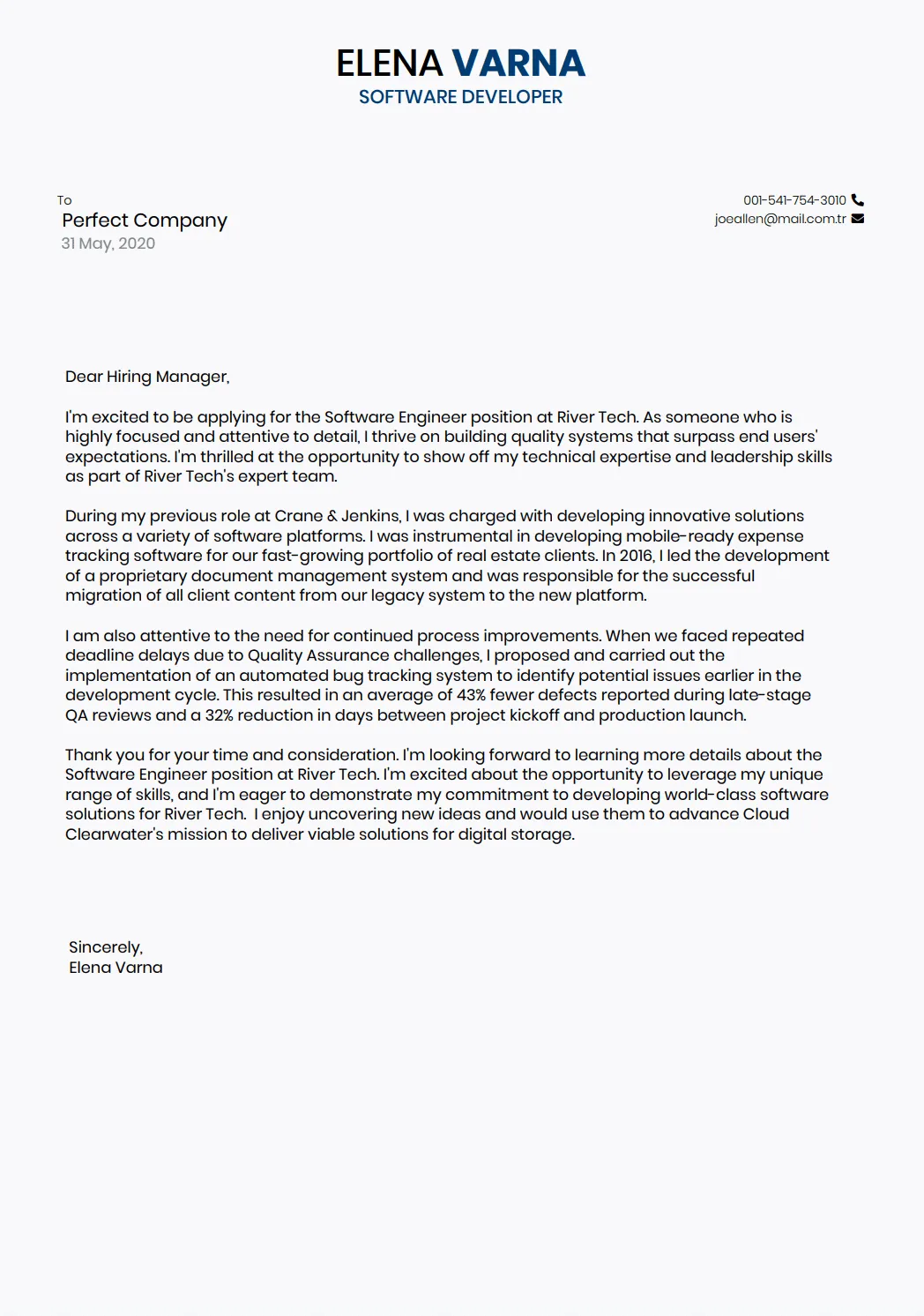 38240 cover letter formatting