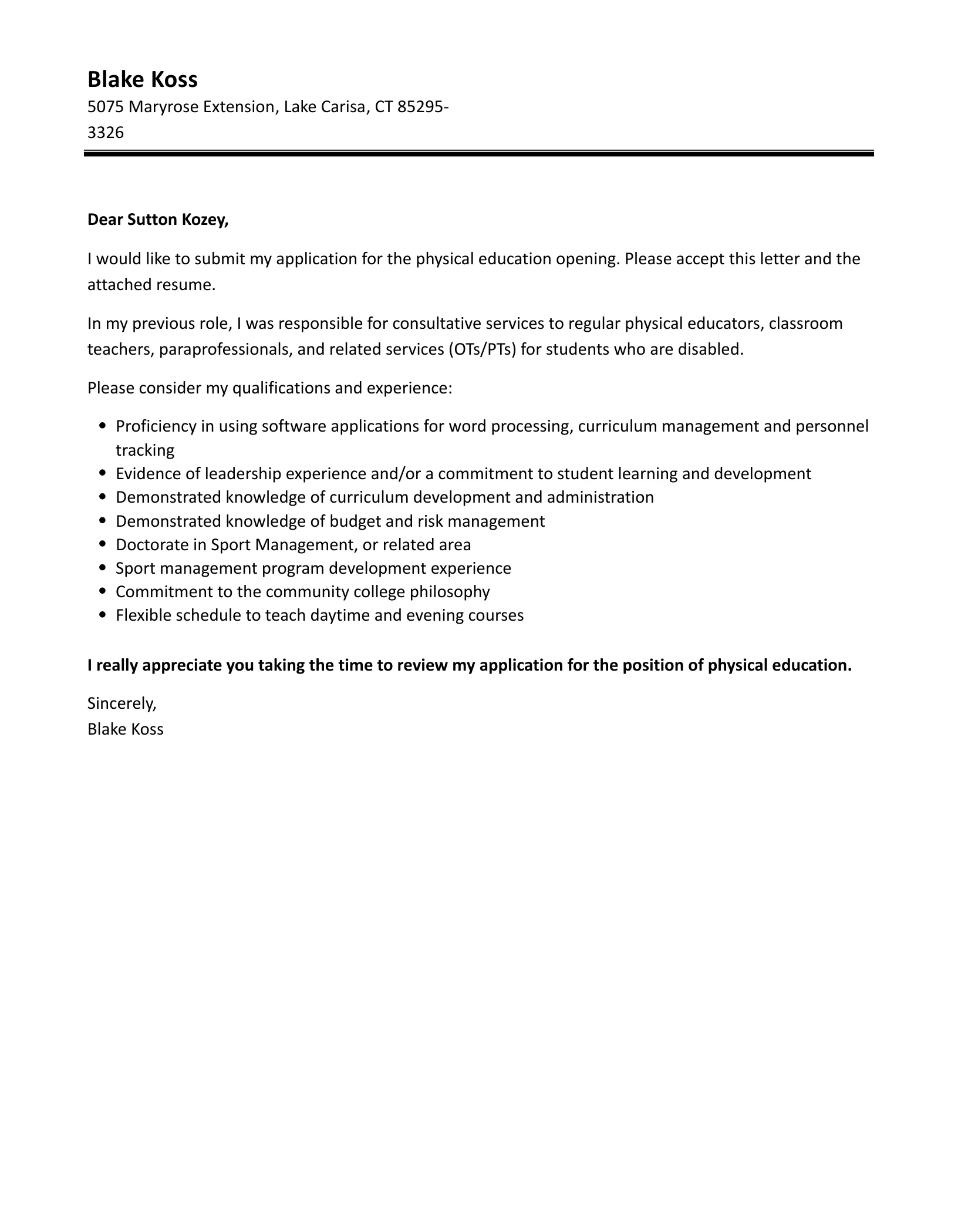 38248 cover letter education qualifications