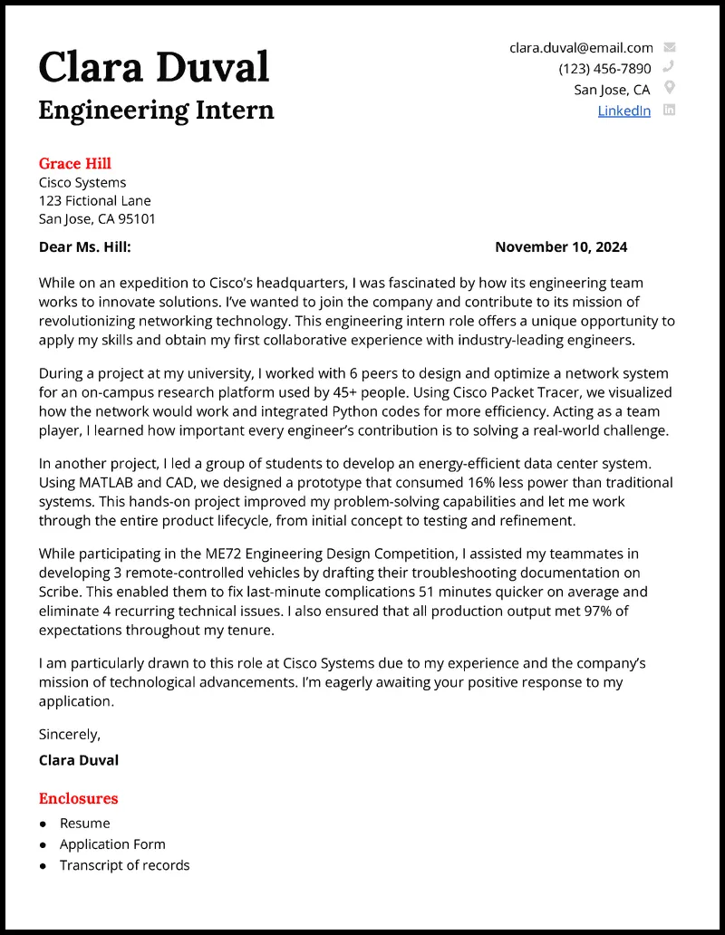 38259 engineering project experience