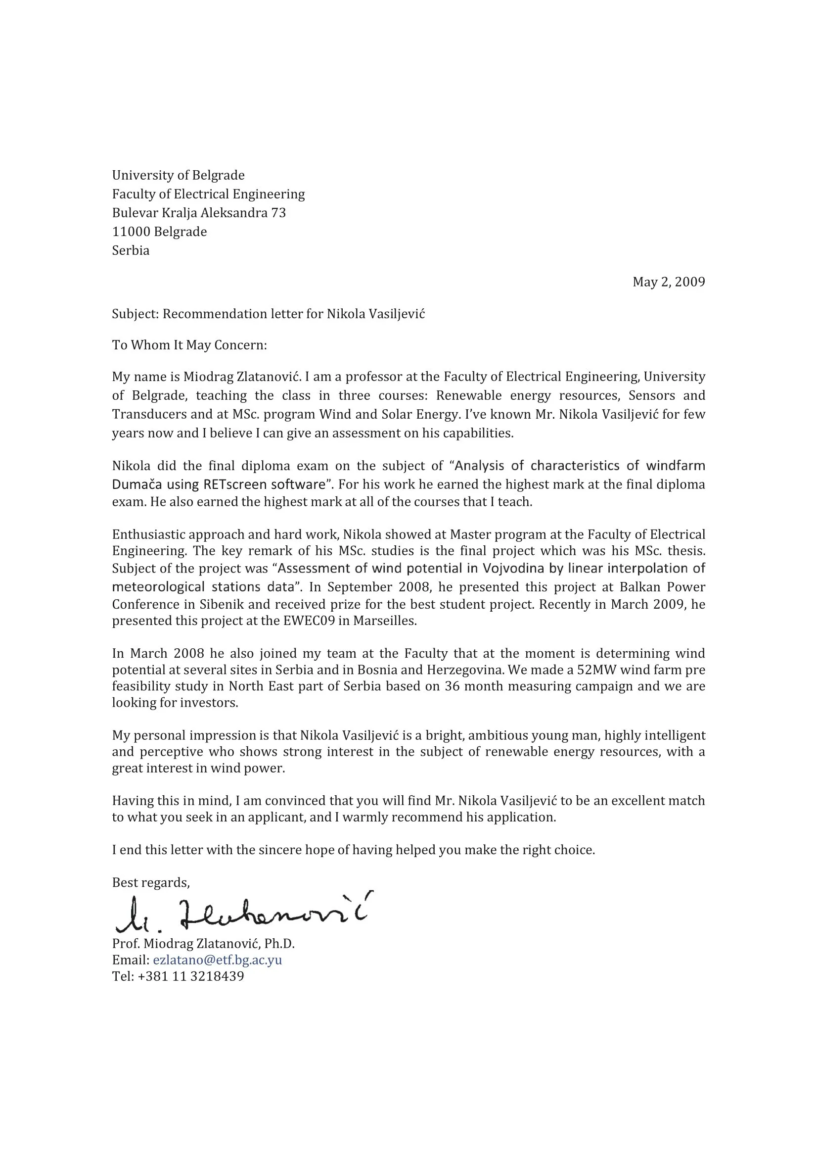 38266 recommendation letter writing