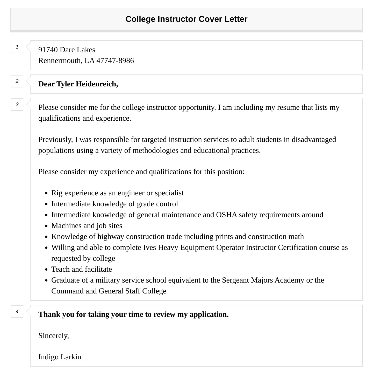 38267 instructor cover letter closing