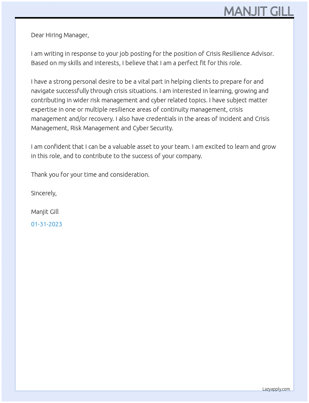 38283 crisis counseling experience