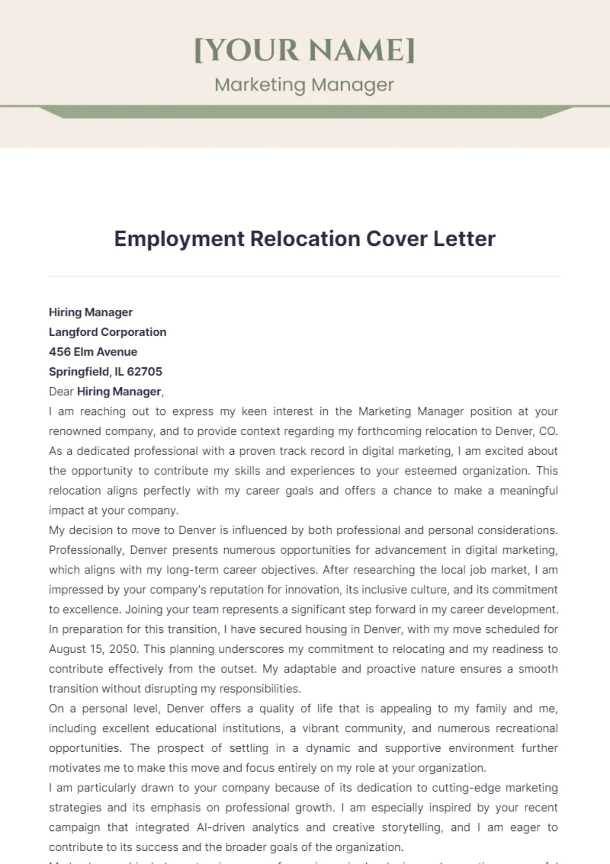 38285 relocation enthusiasm