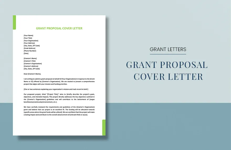 38286 formatting cover letter grant