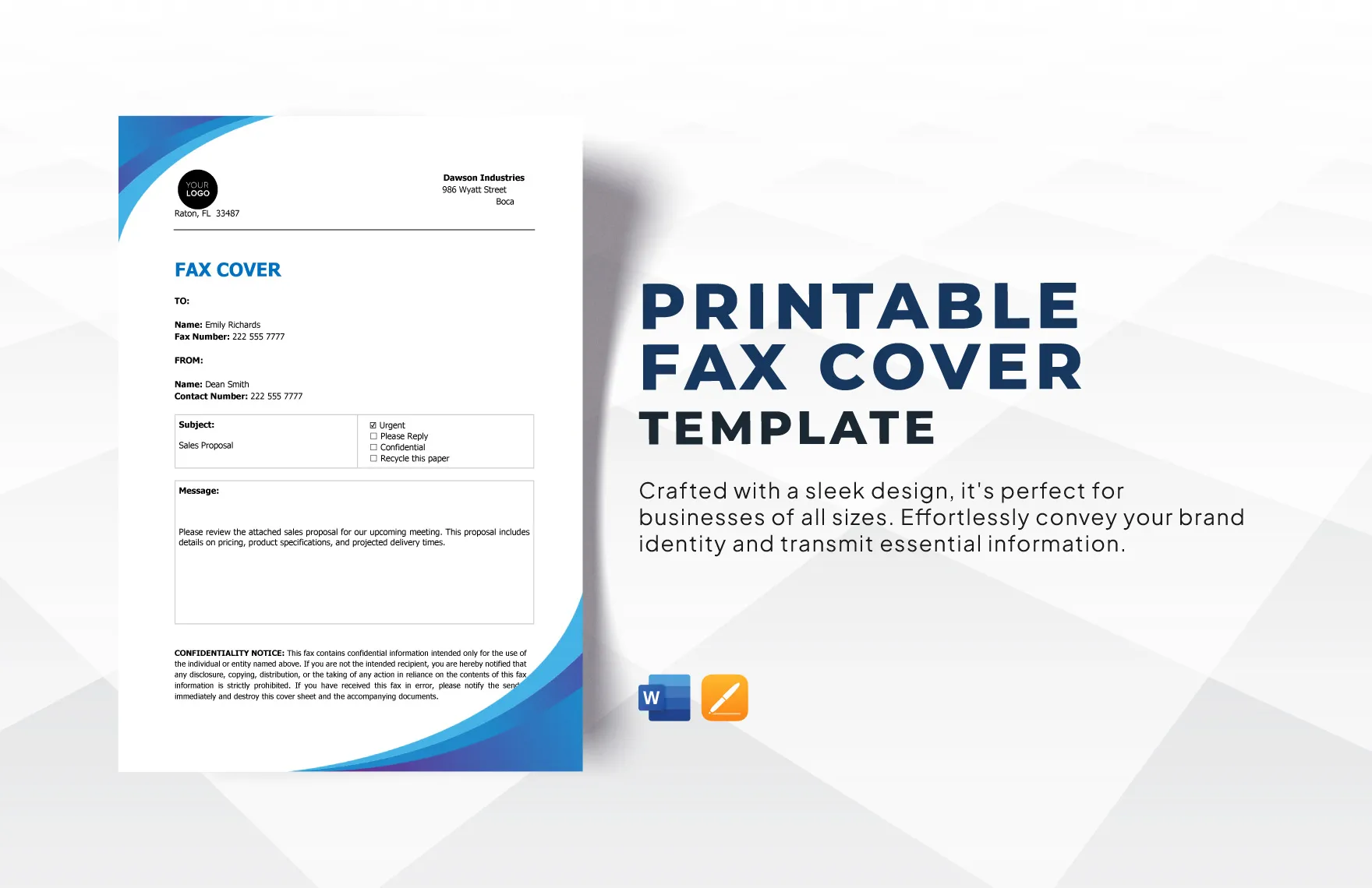 38300 cover letter template fax