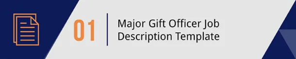 38301 major gift officer qualifications