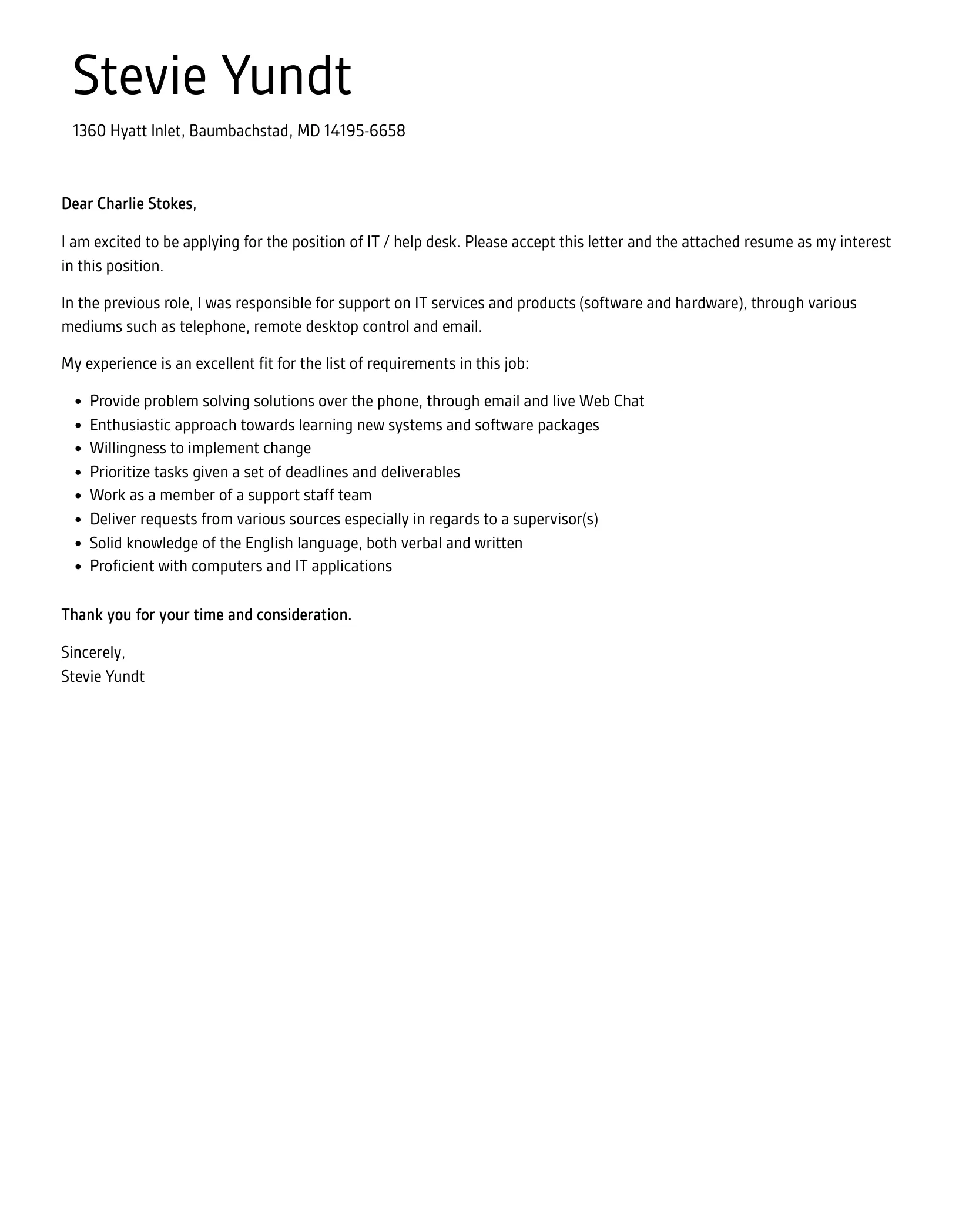 38308 it help desk formatting