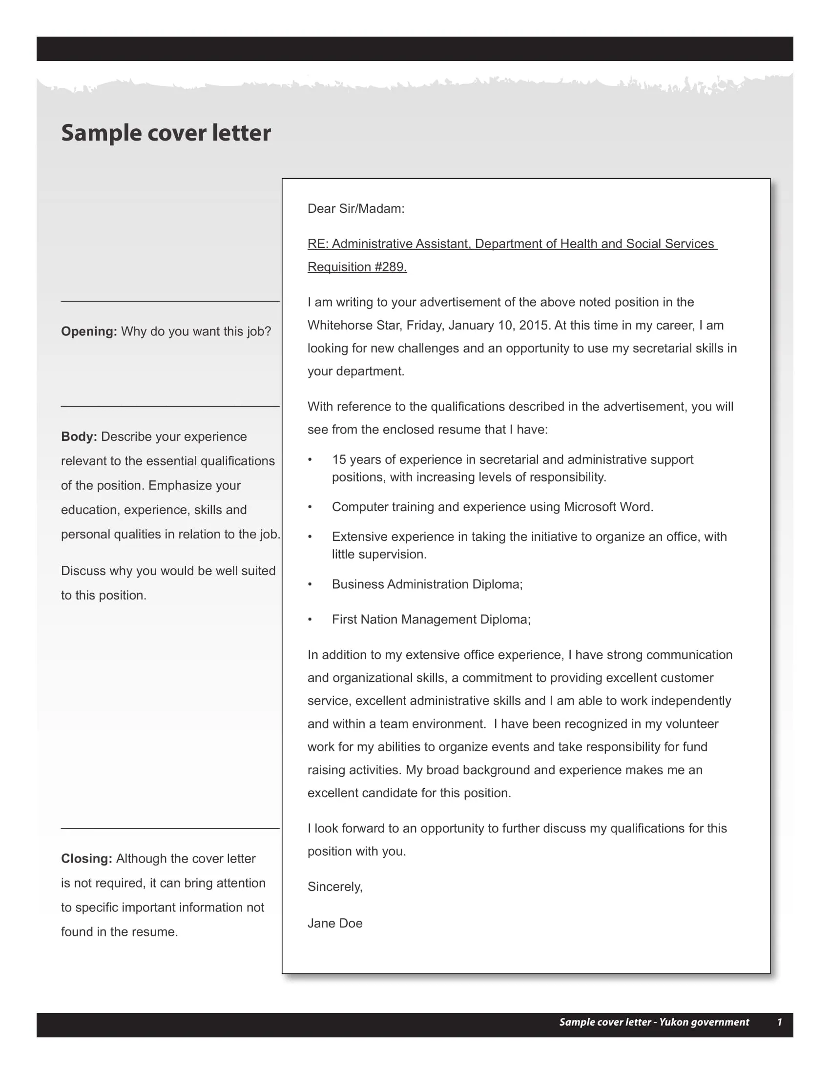 38324 cover letter formatting