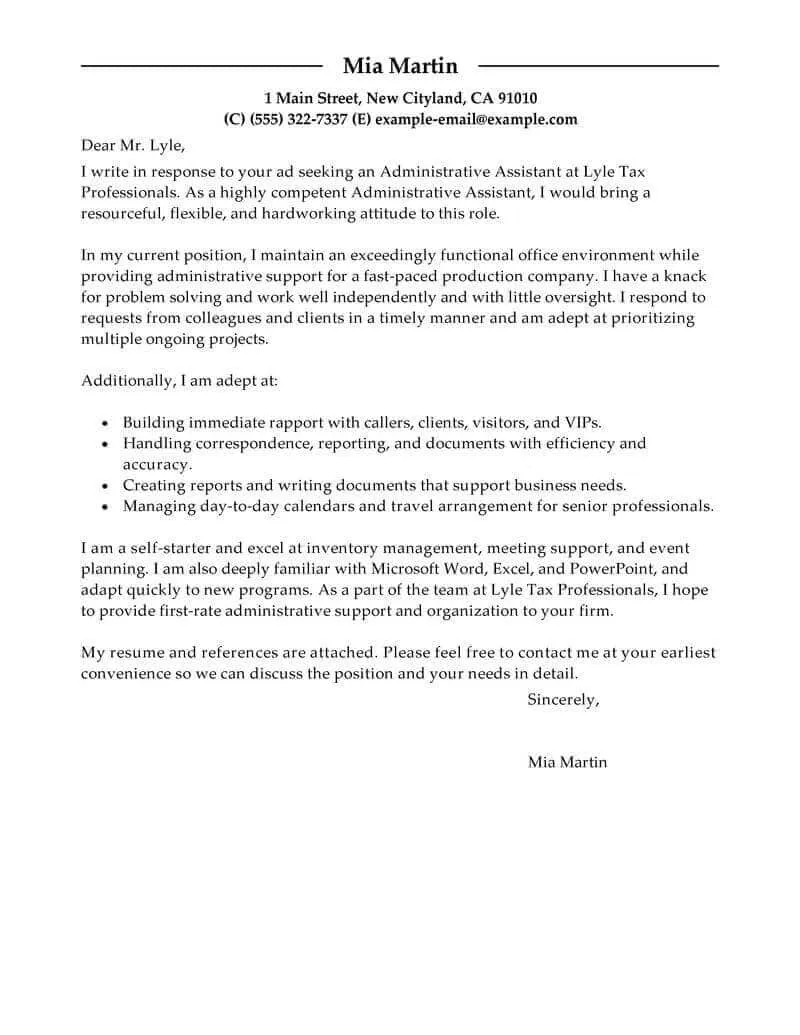 38326 cover letter formatting