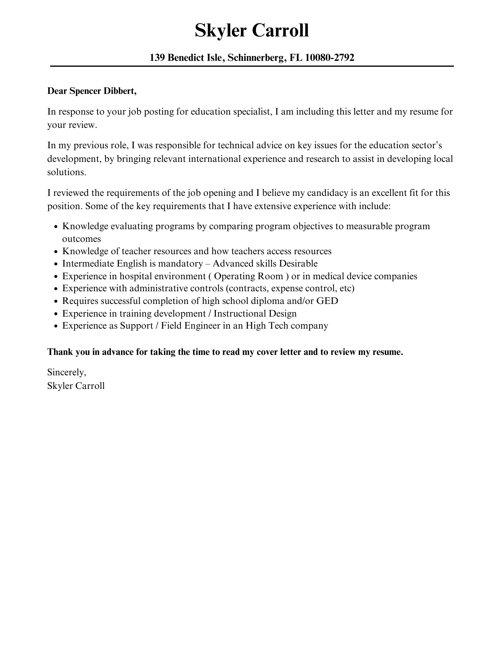 38327 crafting compelling cover letter
