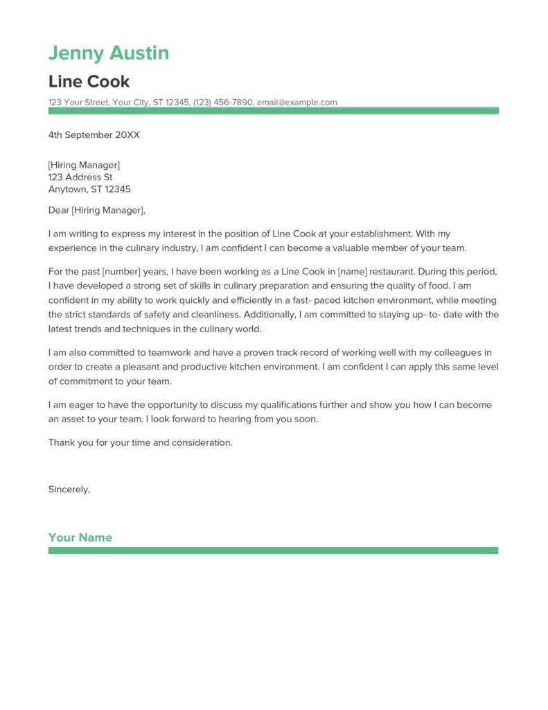 38347 line cook skills