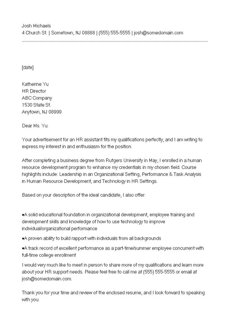 38352 cover letter formatting
