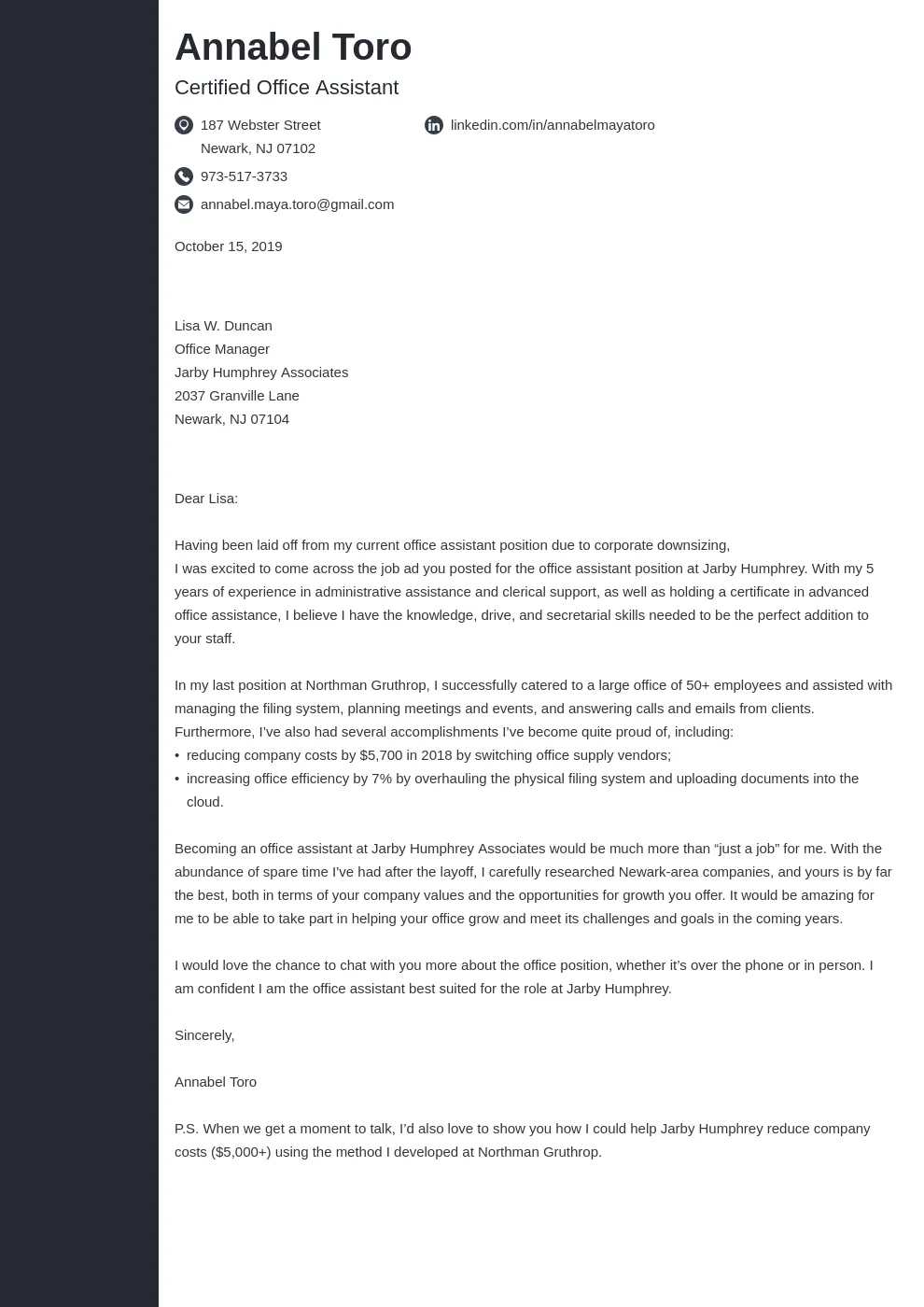 38382 cover letter action verbs